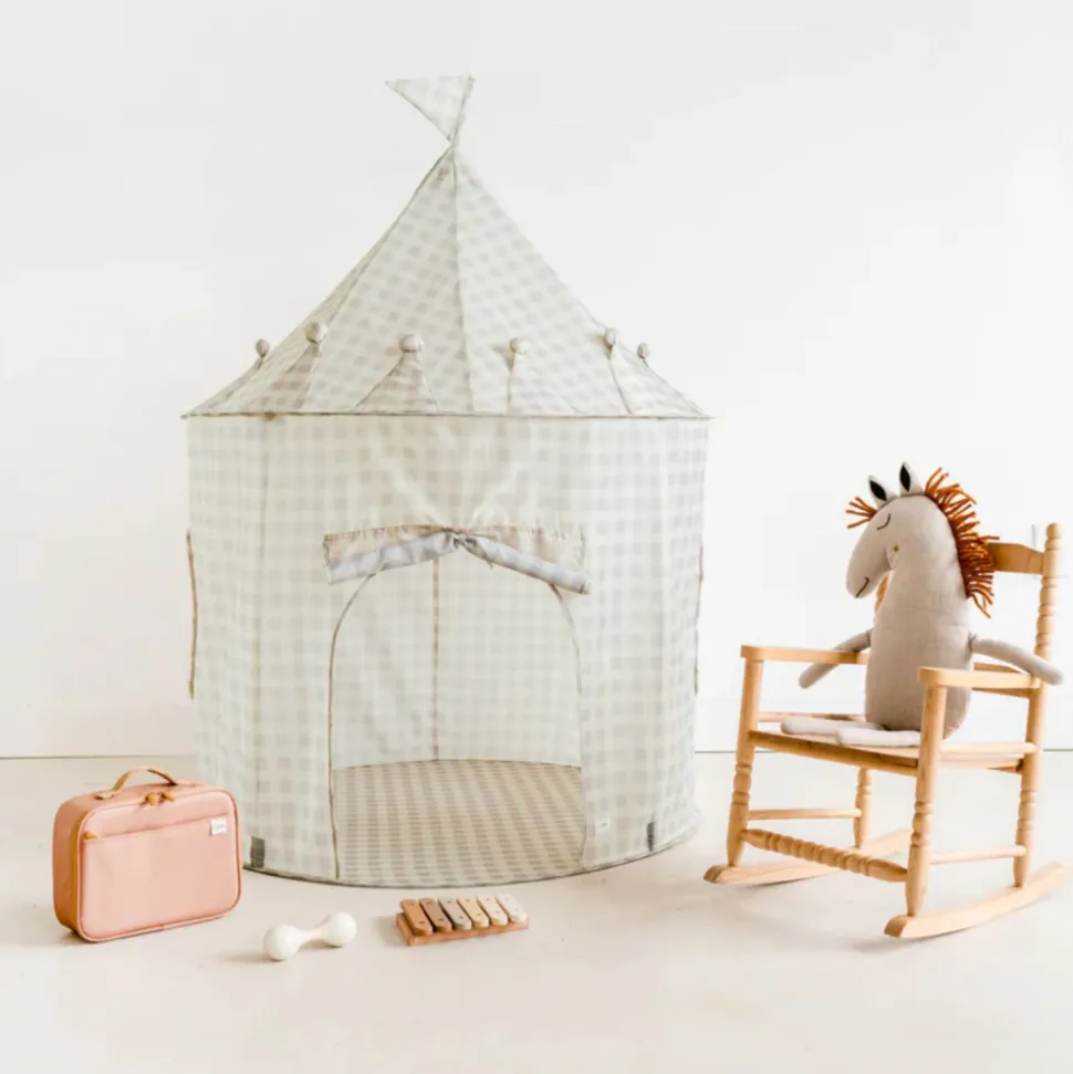 Tente en tissu enfant vichi beige