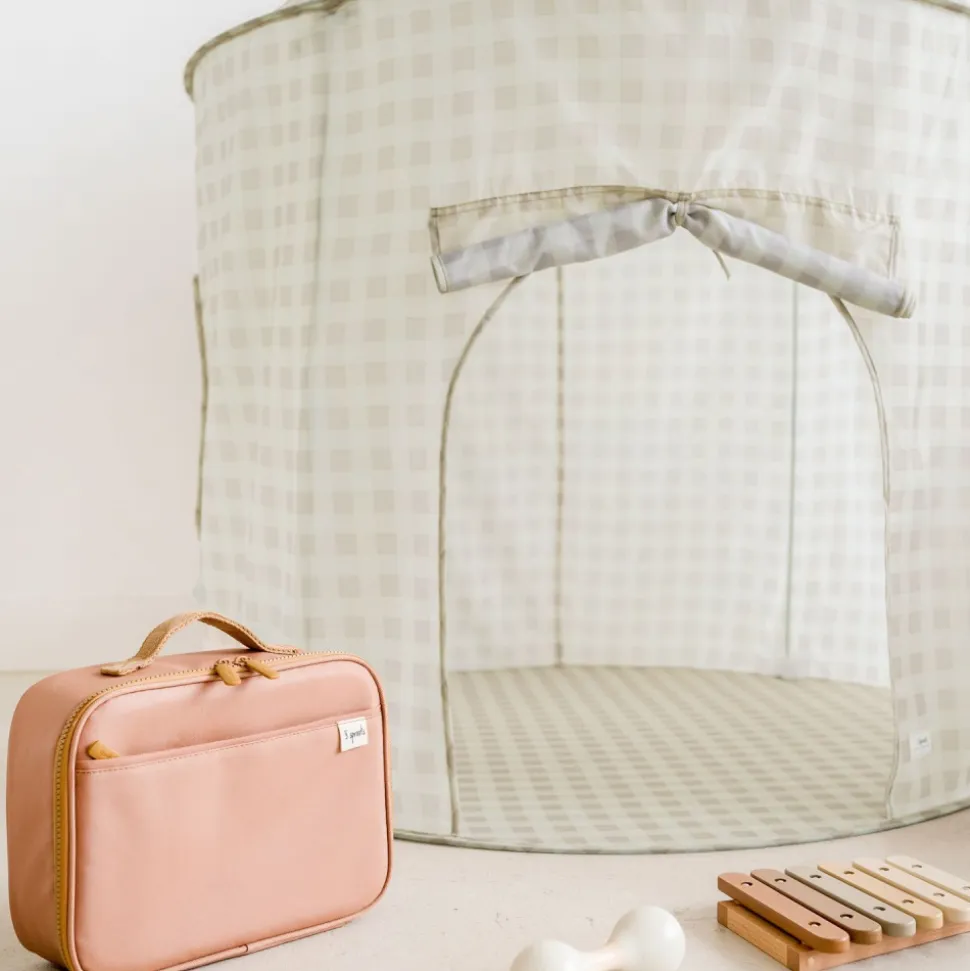 Tente en tissu enfant vichi beige