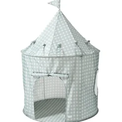 Tente en tissu enfant vichi bleu