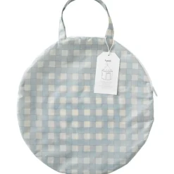 Tente en tissu enfant vichi bleu