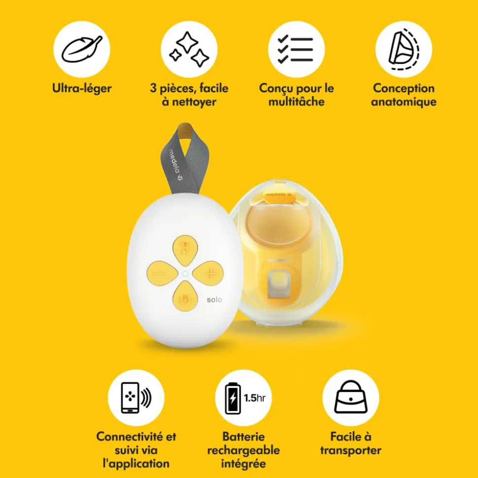Tire-lait électrique solo mains-libres