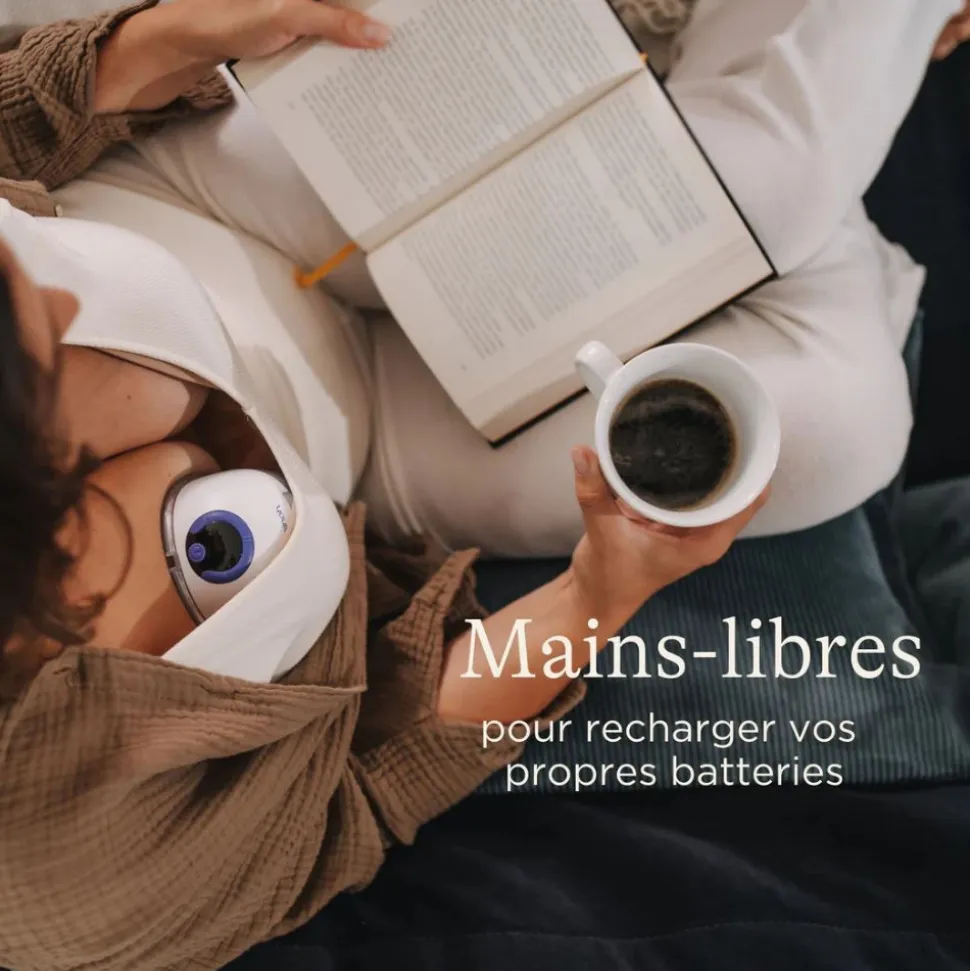 Tire-lait mains libres double
