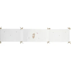 Tour de lit velours blanc fanfan