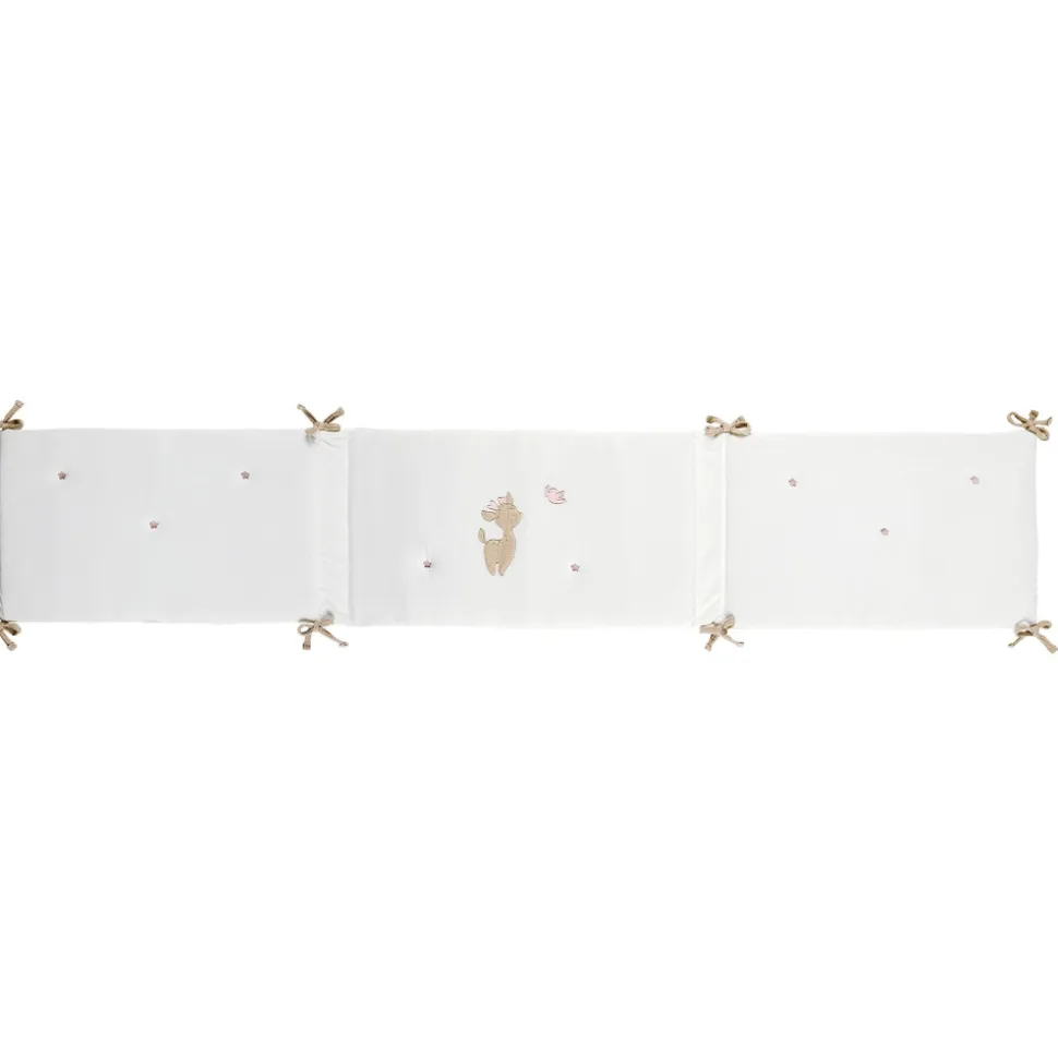 Tour de lit velours blanc fanfan