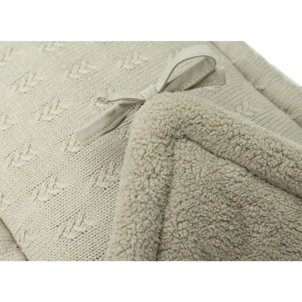 Tour de lit 180 x 30 cm grain knit olive green