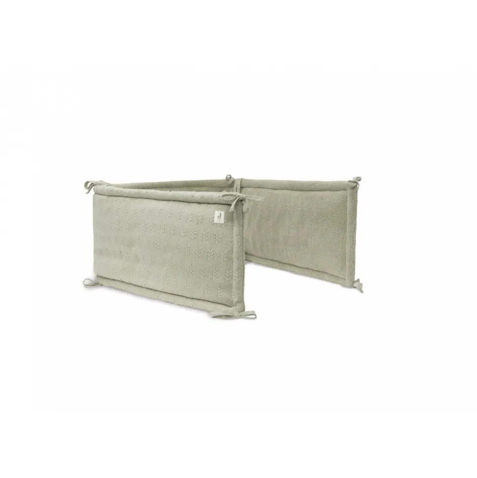 Tour de lit 180 x 30 cm grain knit olive green