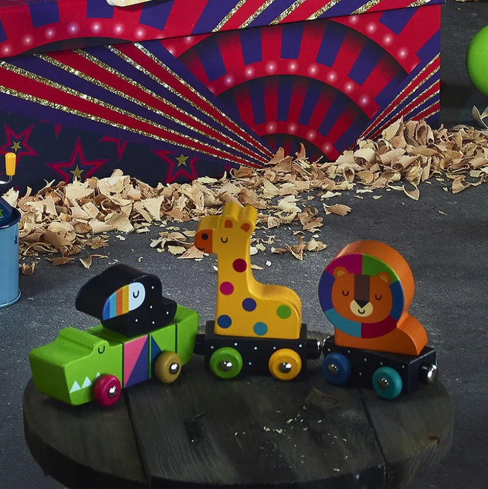 Train des animaux en bois aimantés pour enfant - andy westface
