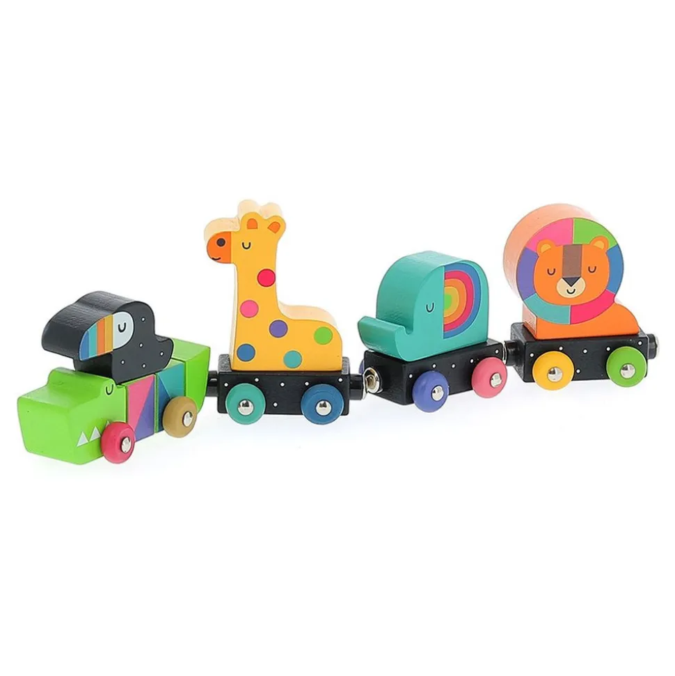 Train des animaux en bois aimantés pour enfant - andy westface