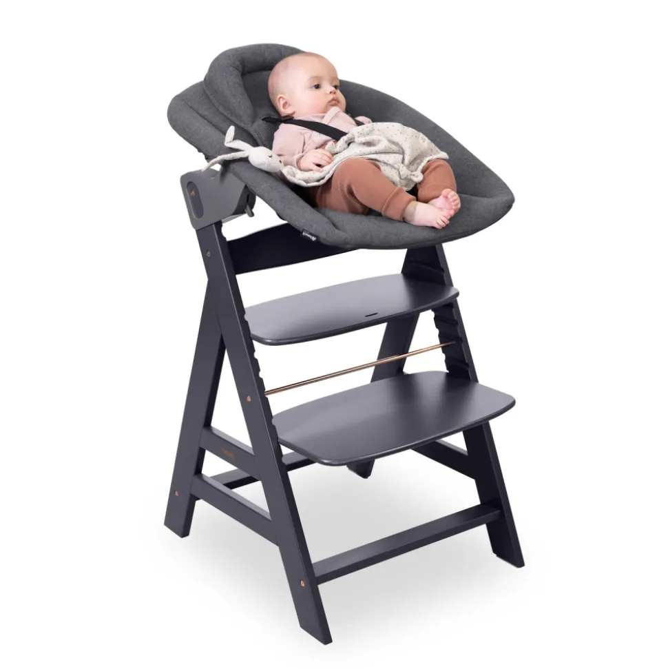 Transat balancelle pour chaise haute alpha+ premium light grey