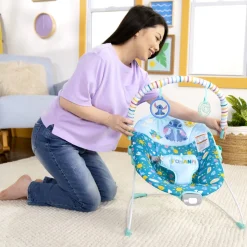 Transat bébé, arche avec jouets d'éveil amovible