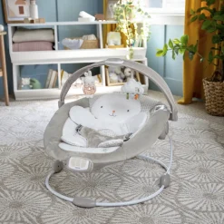 Transat bébé avec arche lumineuse petit lapin