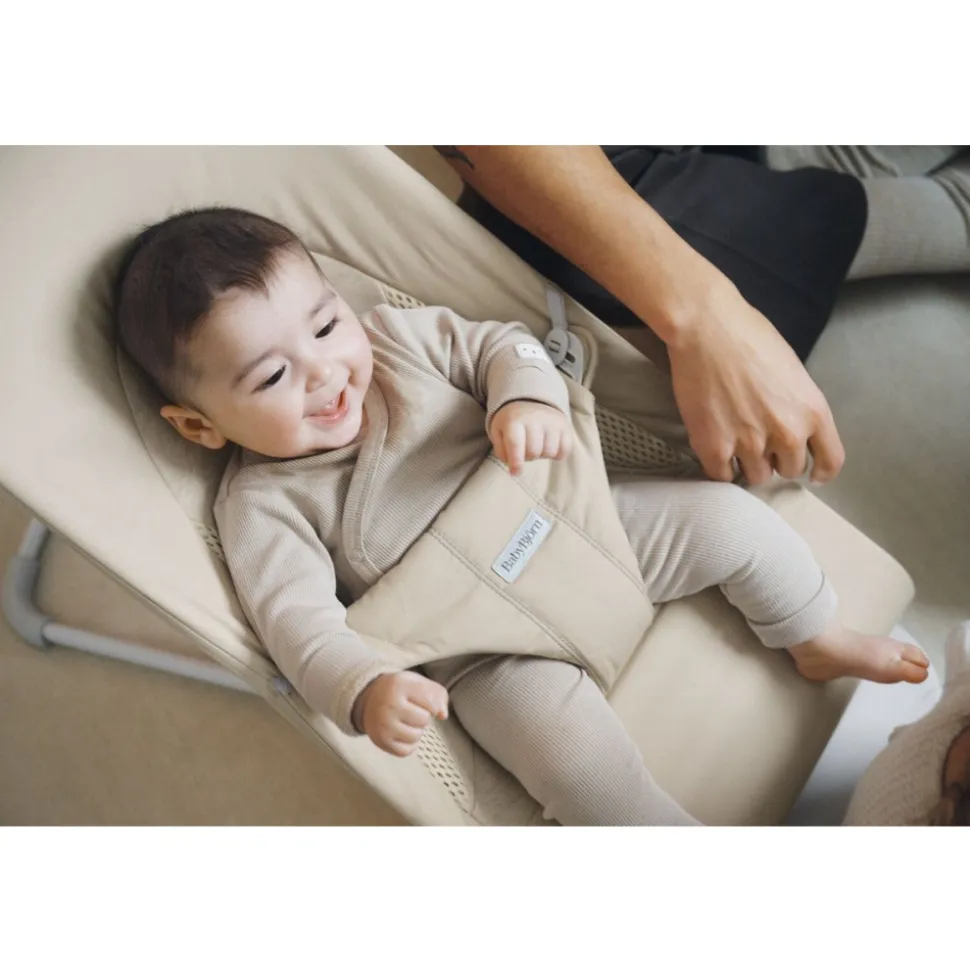 Transat bébé balance soft tissé jersey tri fabric beige clair