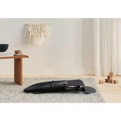 Transat bébé balance soft tissé noir et gris foncé