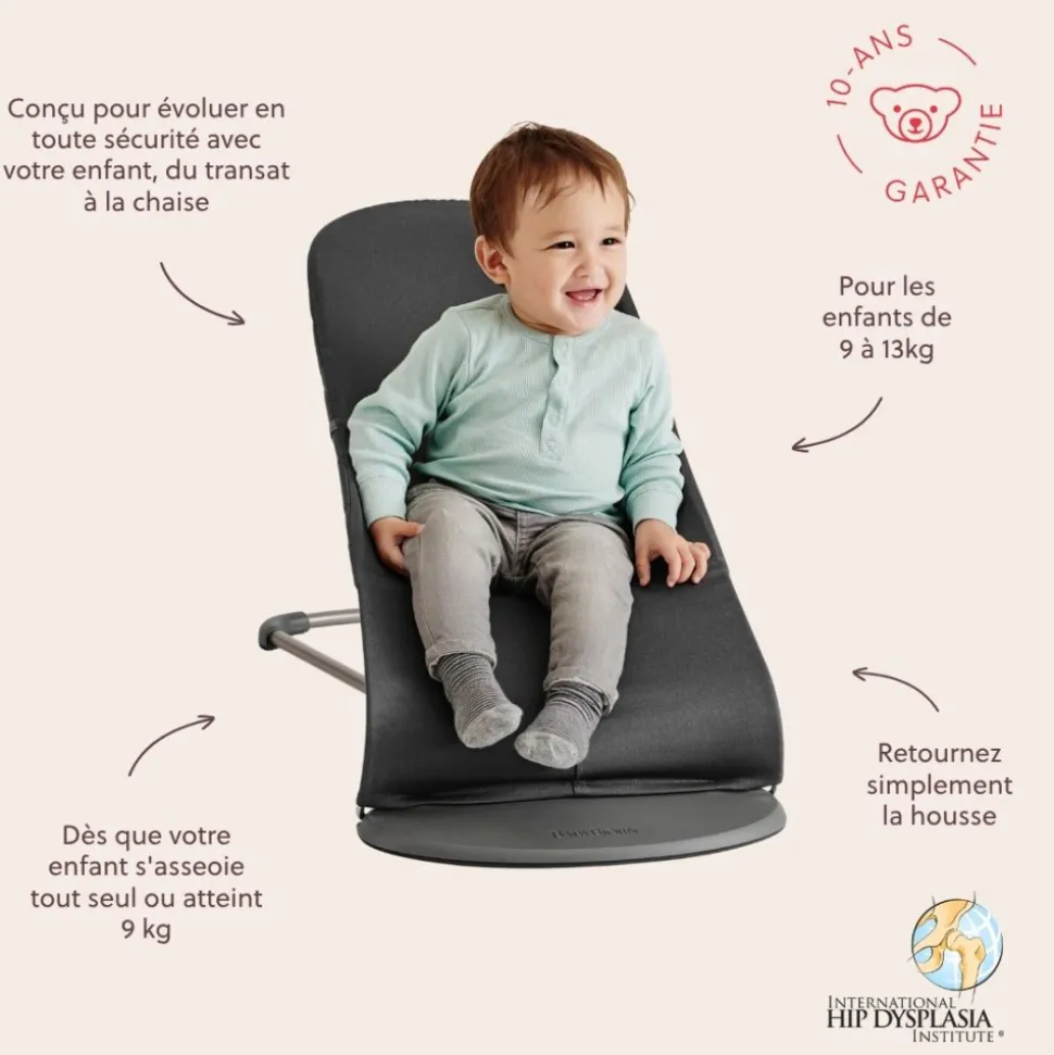 Transat bébé bliss coton bleu nuit