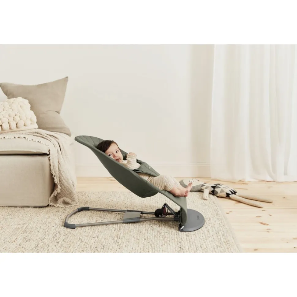 Transat bébé bliss coton matelassé classique vert foncé