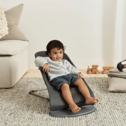 Transat bébé bliss coton matelassé classique anthracite