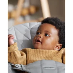 Transat bébé bliss coton matelassé pétale gris clair