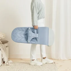 Transat bébé bliss coton matelassé pétale bleu