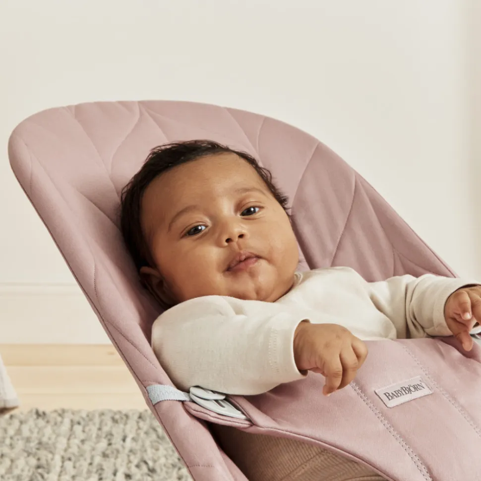 Transat bébé bliss coton matelassé pétale rose poudré