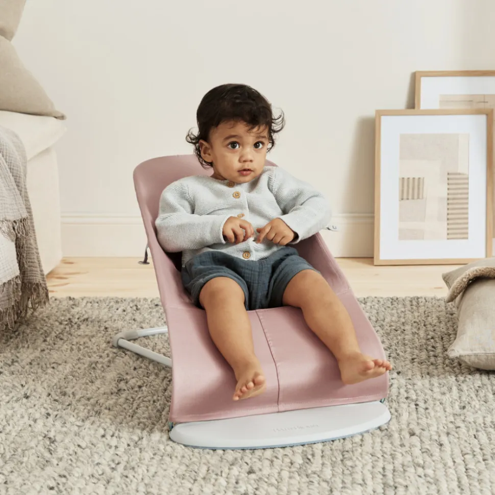 Transat bébé bliss coton matelassé pétale rose poudré