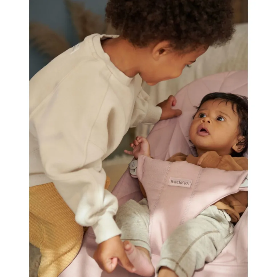 Transat bébé bliss coton matelassé pétale rose poudré