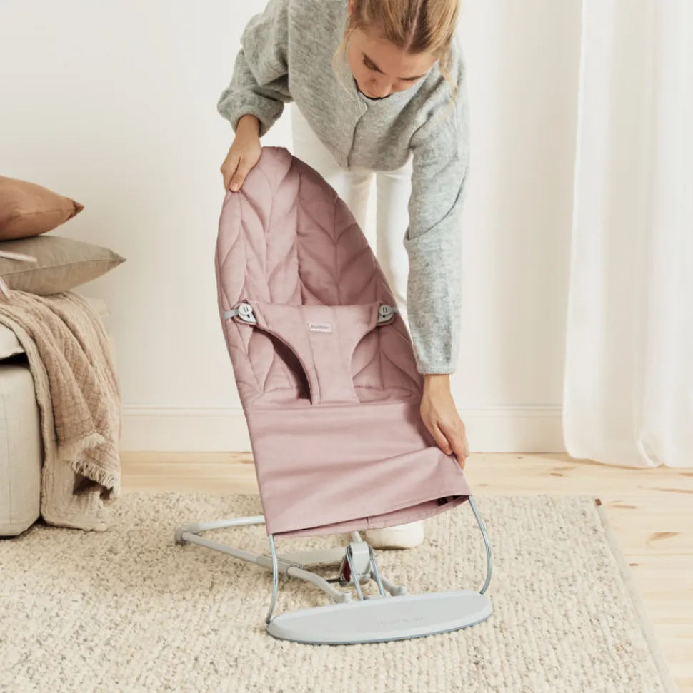 Transat bébé bliss coton matelassé pétale rose poudré