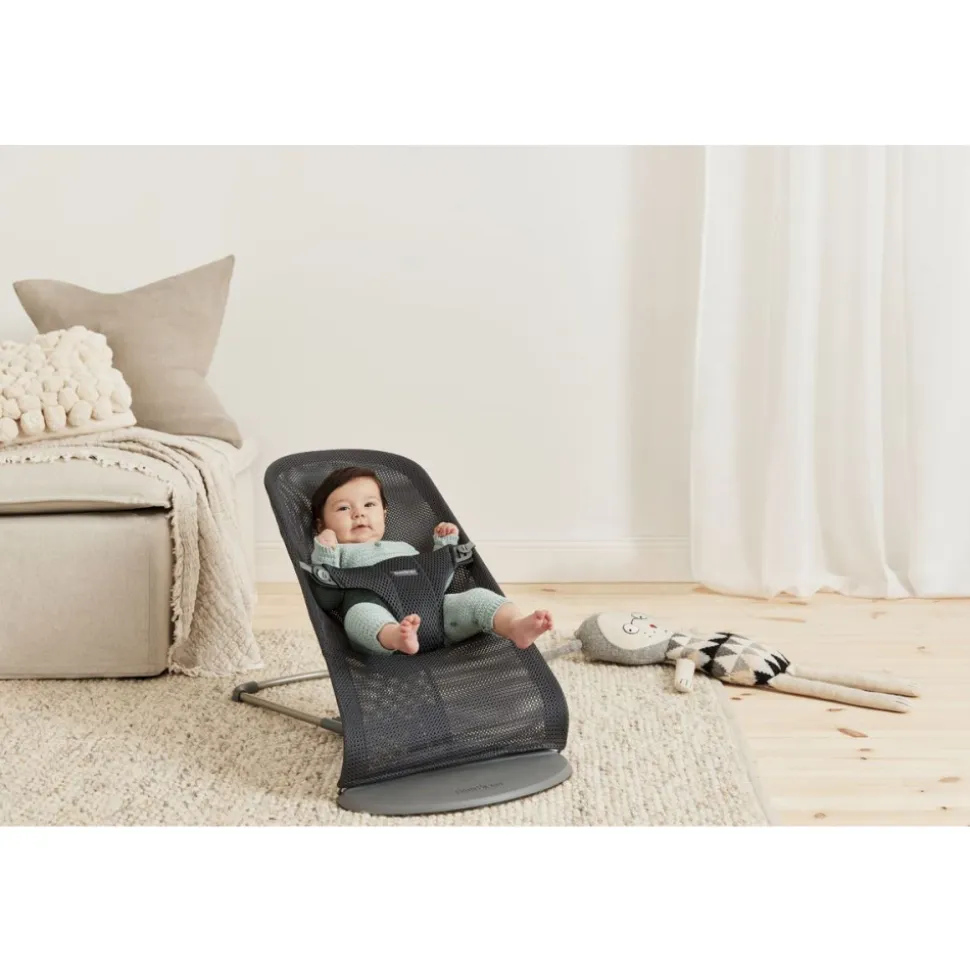 Transat bébé bliss mesh anthracite