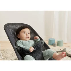 Transat bébé bliss mesh anthracite