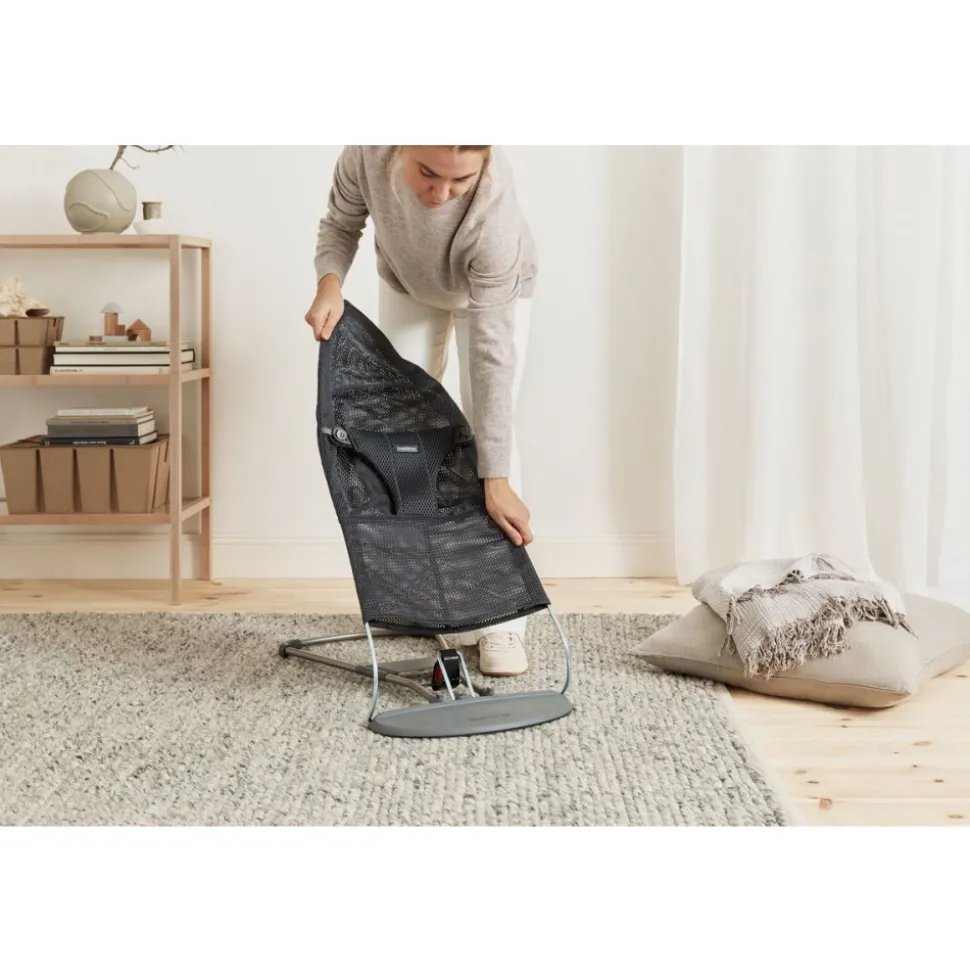 Transat bébé bliss mesh anthracite