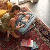 Transat bébé bouncer lemo suede grey