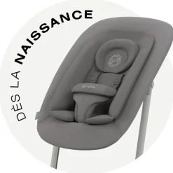 Transat bébé bouncer lemo suede grey