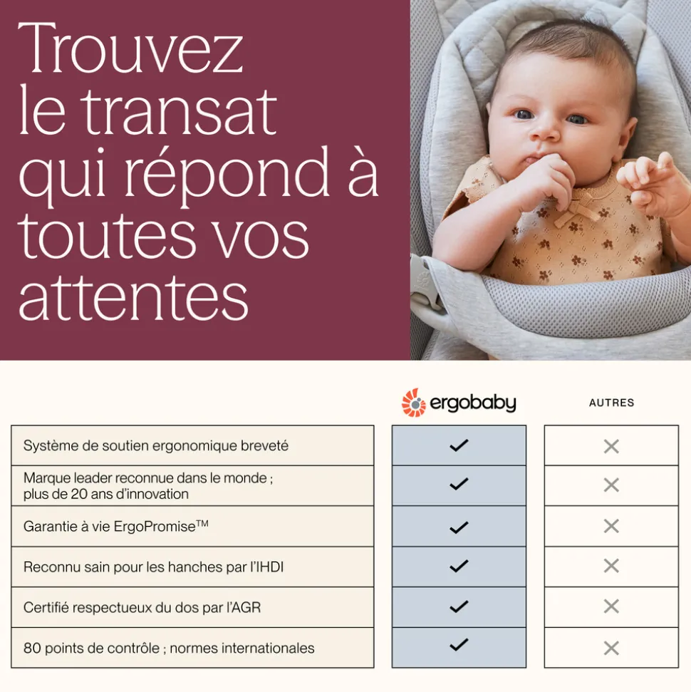 Transat bébé evolve crème