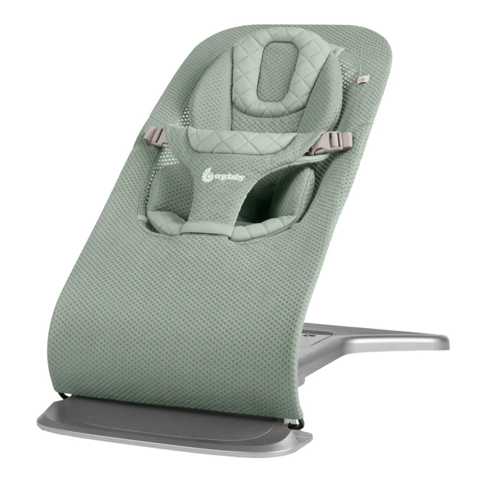 Transat bébé evolve en tissu mesh vert sauge