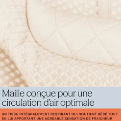 Transat bébé evolve en tissu mesh vert sauge