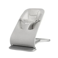 Transat bébé evolve en tissu mesh light grey