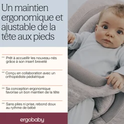 Transat bébé evolve gris clair