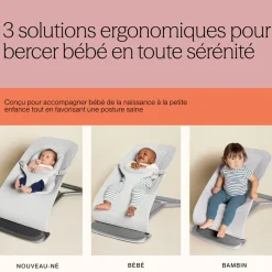 Transat bébé evolve gris clair