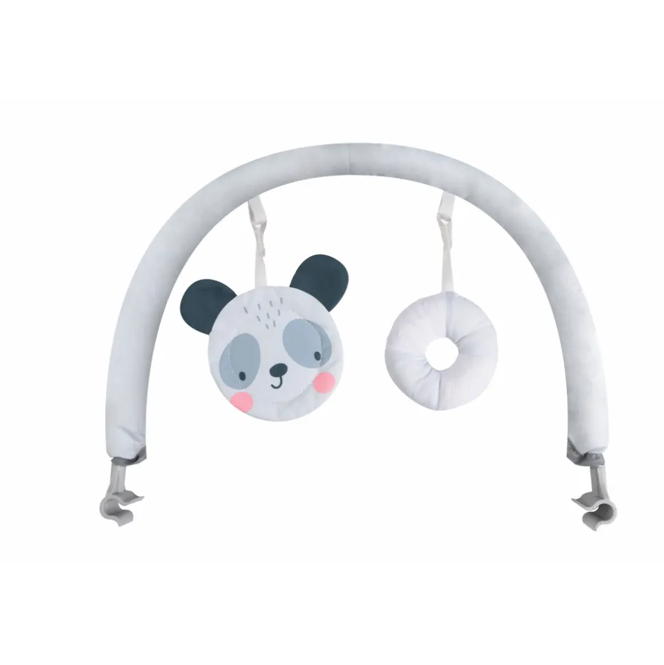 Transat bébé musical glossy panda bleu