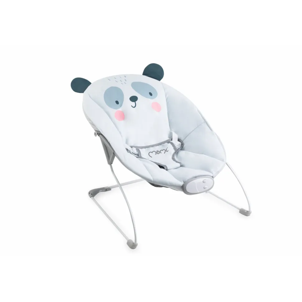 Transat bébé musical glossy panda bleu