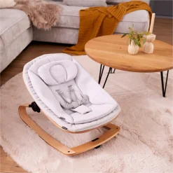 Transat bébé pour chaise haute arketa bouncer eco light-grey