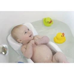 Transat de bain bébé blanc