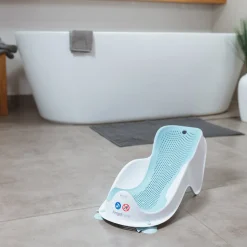 Transat de bain fit bleu et anneau de bain gris