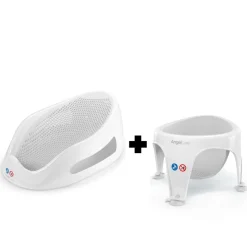 Transat de bain gris et anneau de bain gris