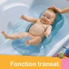 Transat de bain gris perle soft gris
