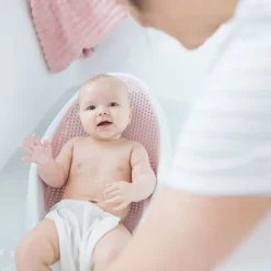 Transat de bain rose