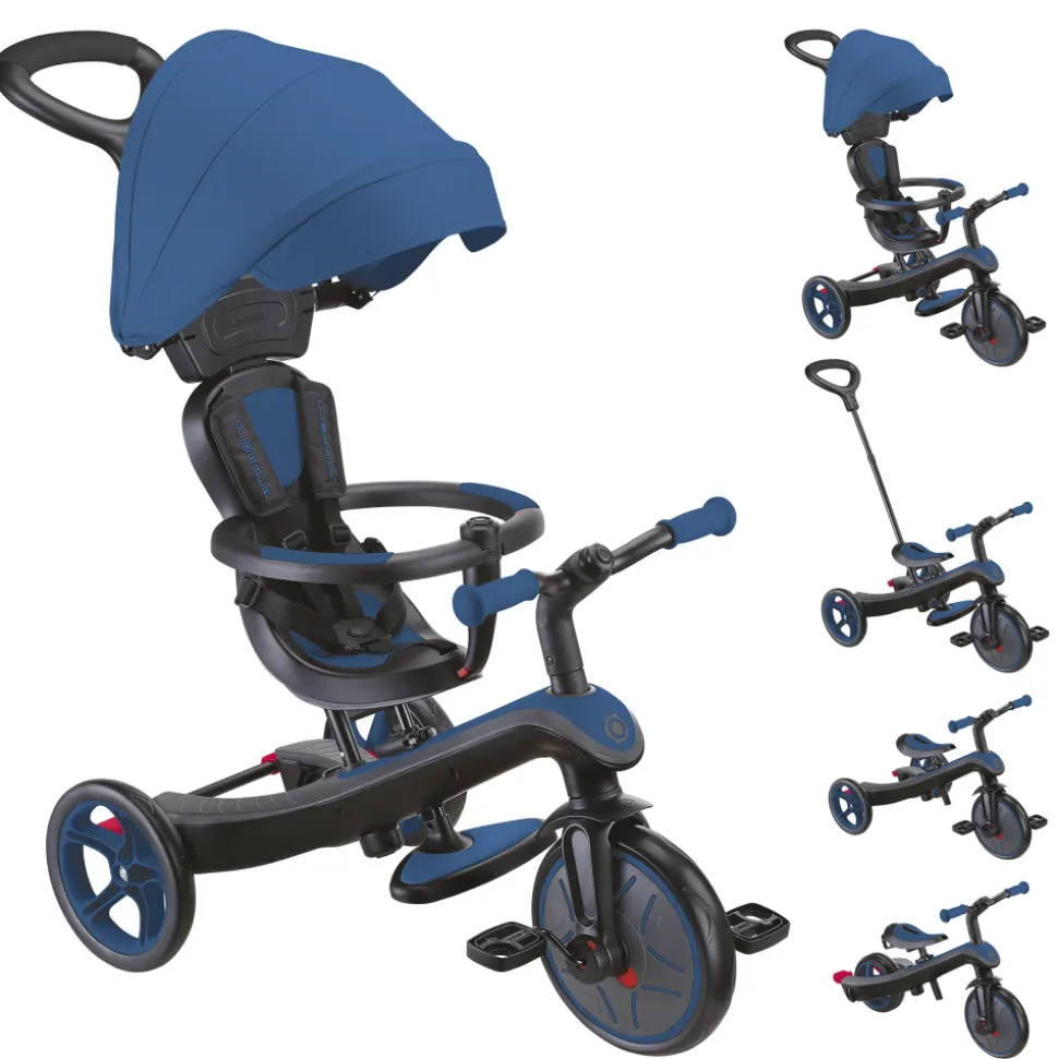 Tricycle explorer 4 en 1 évolutif bleu royal
