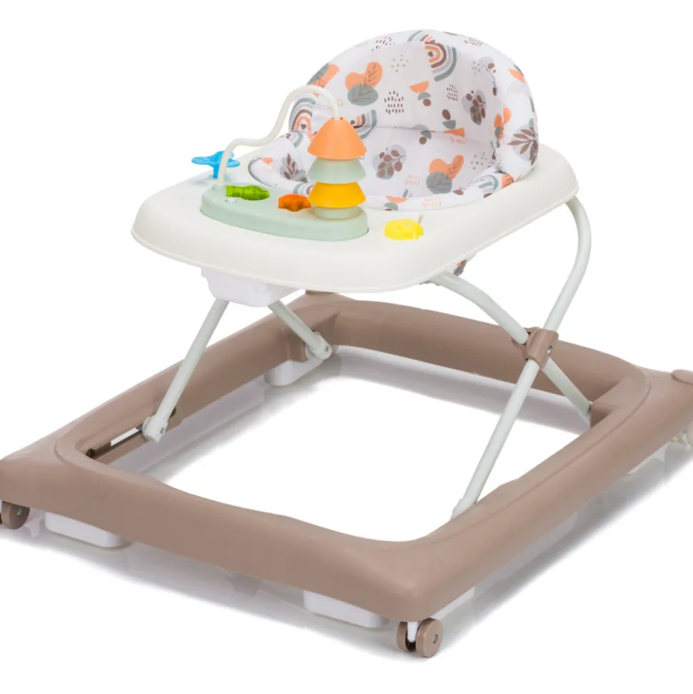 Trotteur bébé emil blanc/moka