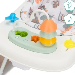Trotteur bébé emil blanc/moka