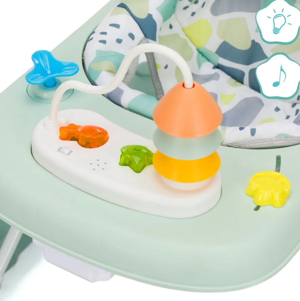 Trotteur bébé emil vert/menthe