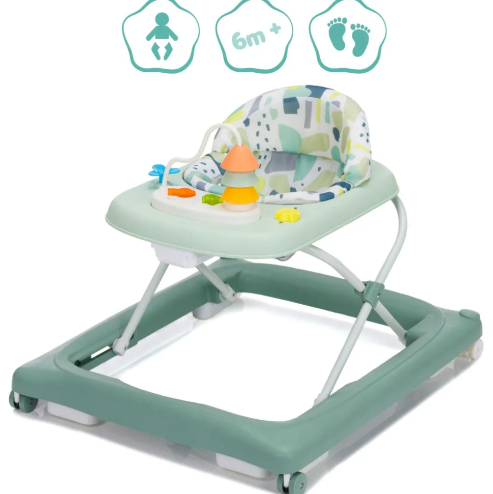 Trotteur bébé emil vert/menthe